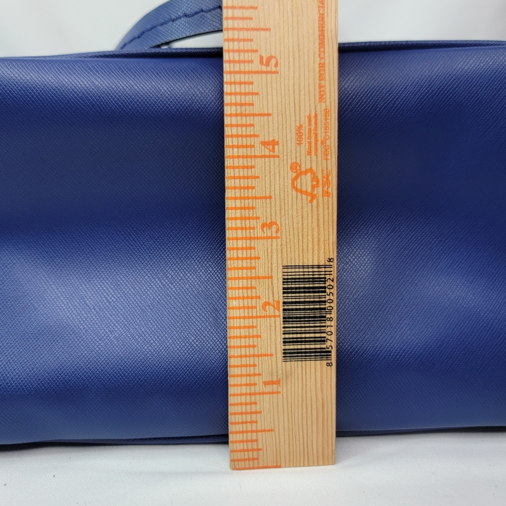 NEVER USED!! Elegant COACH Blue Leather Tote Bag - Picture 14 of 16